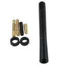Replacement Car Aerial 4.7" Carbon Fiber Screw-in Antenna Mast AM/FM Radio