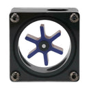 G1/4 Port 3 Impeller Water Flow Meter Indicator for PC Water Cooling(Black)