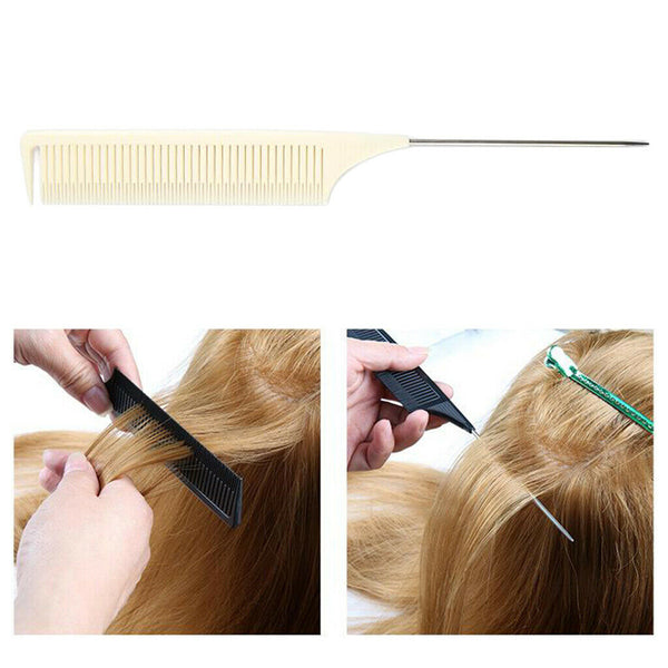 ABS Sectioning Weave Highlighting Foiling Hair Comb for Salon Styling Dyeing