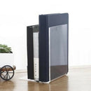 Book Shelf Bookend Transparent Desk Tidy Office Study Plastic Clear Acryli XNZ