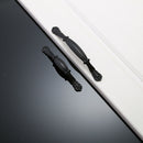 Matte Black Zinc Alloy Pull Handle For Drawer Kitchen Cabinet Hardware 147mm