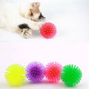 10x Colorful Balls Cat Toys Sm & Bulk Soft Plastic Ball Roll Quiet_Play D2R5