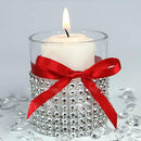 Floral Crystal Beaded Chain Ribbon Trim Crafts Embellishment 10 Yards