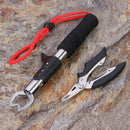 Outdoor Portable Stainless Steel Fishing Pliers Fish Grip Tackle Set w/ Bag