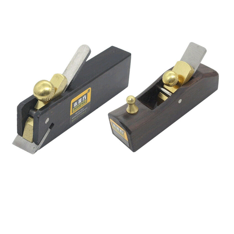 2Pcs Mini Flat Plane Bottom Edged DIY Woodworking Wood Hand Planer Tool