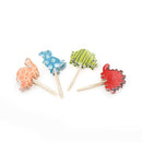 24x/set Dinosaur Toppers Picks Cupcake Topper Baby Shower Birthday Party Deco3c