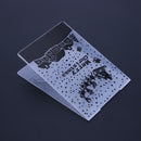 Merry Christmas 1pc Plastic Embossing Folder For Scrapbook DIY Album Card A