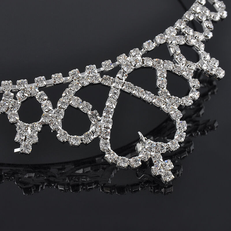 Crystal Rhinestone Kid Girl Tiara Hair Band Bridal Princess Prom Crown Headband