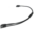 LED Strip RGB 4 Pins Female to 3 Female Connector Splitter Cable 30cm Black H8M4