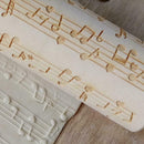 Musical Note Wood Embossing Rolling Pin DIY Baking Cookies Engraved Stencil