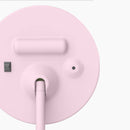 Folding Mirror LED Lighting Make Up Mirror USB Rechargeable With Storage Pink