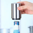 Stainless Steel Automatic Bottle Opener Beer Wine Can Cap Catcher Bar Easy MOAU