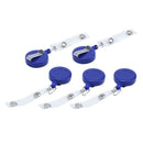 5x Retractable Reel Recoil ID Badge Lanyard Name Tag Key Card Holder Belt C A1O8