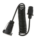 7 Pin Round Trailer Boat RV Connector Plug Light Adapter 2Meters