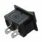 10 Pcs SPST Mini Black 2 Pin Rocker Switch AC 125V 10A 250V 6A S6D8