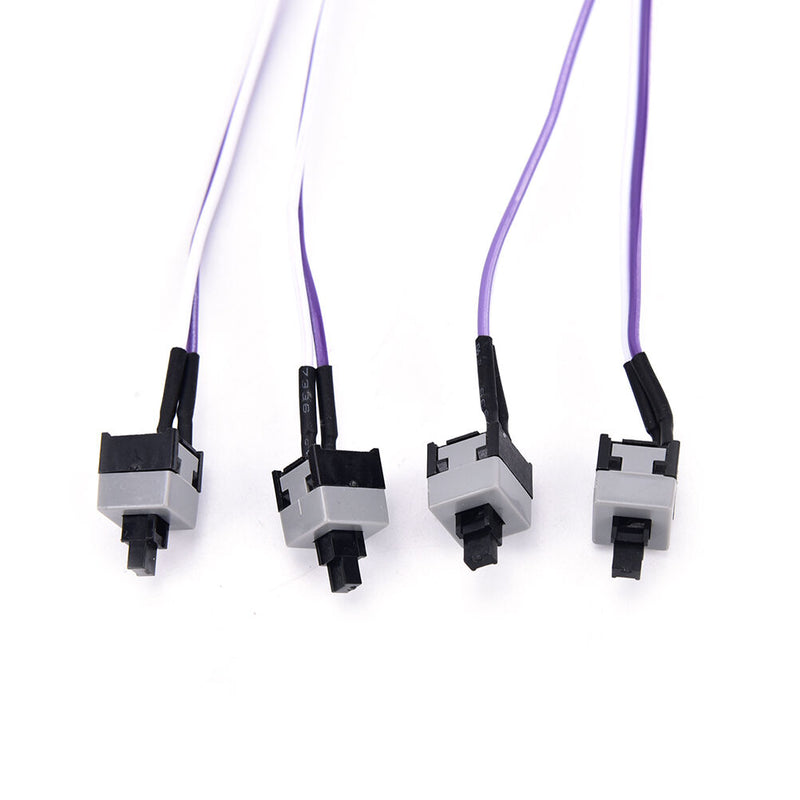 4Pcs MYLB-Repair parts PC power momentary push button switch connector cable Gw