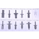 350pc Car Door Push Pin Rivet Clip Panel Interior Fastener Plastic Trim 12 Sizes