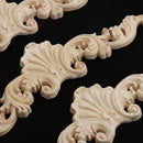 retro chinese wood flower carved applique furniture corner frame moulding b