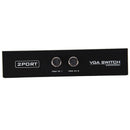 2 Port VGA Svga Monitor Sharing 2 to 1 Selector Switch Box for LCD Pc Tv Mo