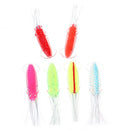 6pcs/lot Squid Jigs Silicone Fishing Lure Soft Bait Octopus Fishing Tack_