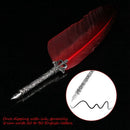 1Set English Calligraphy Feather Dip Pen Writing Ink Set Stationery Gift Bo