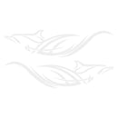 1 Pair Car Stickers Dolphin Totem PVC Vinyl Auto Body Side Decals Graphics