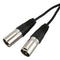 New 3pin XLR FEMALE jack to dual 2 MALE plug Y SPLITTER cable adaptor 1 ft
