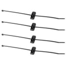 4Pcs Bike Brake Shifter Cable Base Clip Tube Pipe Lines Zipper Ties Tie