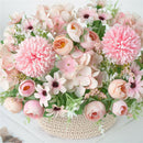 4Piece Artificial Flowers Real Touch Long Stem Wedding Bouquet Flowers