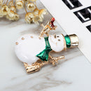 Fashion Christmas Snowman Shape Brooch Pin Dress Scarf Handbag Accessory Del