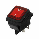 AC 250V/125V 16A/20A ON/OFF Snap in Water Resistant Rocker Switch 2Pcs U7G7