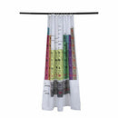 1X(Periodic Table Of The Elements Shower Curtain Mildewproof Polyester Wash