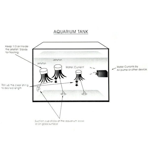 Glowing Effect Aquarium Artificial Jellyfish Ornament Fish Tank Decoration