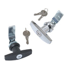 2 Set Garage Door Lock T Handle w/4 Keys - Universal Replacement