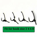 Fishing Hook Stop Beads Rack Black Rig Stopper Shank Joint Jig Supplies