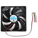 2pcs 120mm 120x25mm 12V 4 Pin DC Brushless PC Computer Case Cooling Cooler Fan