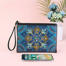 DIY Mandala Special Shaped Diamond Painting Wristlet Clutch Zipper Wallet