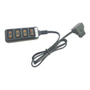 D-Tap Splitter,1 to 4 D-tap male to 4x Female D-tap Power Splitter 65cm Long