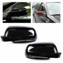 1 Pair Black Right + Left Rearview Wing Mirror Cover Case Cap For Golf Mk4