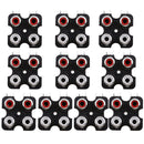 10pcs Solder Type Right Angle Female