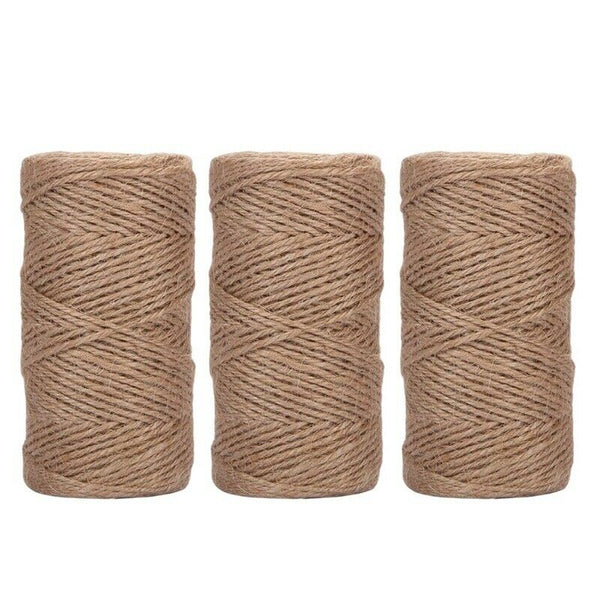 DIY Handmade Jute Rope 1000 Feet 2Mm 3 Ply Natural Jute Twine String Rolls