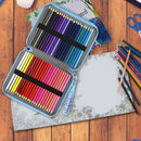 120 Slots Colored Pencil Case Oxford Fabric Pen Case with Compartments Penc