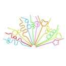 Children's curly party straws, crazy party straw curling novel straws, for  F9J5