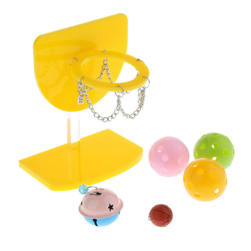 Mini Pet Birds Parrot Training Basketball Stand Intelligence Toys