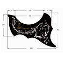 Left Handed 40/41'' Folk Guitar Pickguard Anti Scratch Plate Black