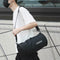 Women Barrel-Shaped Sports Gym Shoulder Bag Waterproof Nylon Bags (Black) A