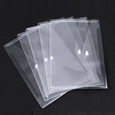 Poly Envelope Folder with Snap Button Closure, Premium Quality Clear Plasti