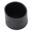 Rubber Flexible Round End Cap 38MM Foot Cover 10 Pcs Black