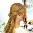 Fashion Women Double Layer Adjustable Head Hair Hoop Elastic HairRopeHairBan Bj