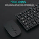 Wireless 2.4G 77 Keys Business Keyboard 1600DPI Silent Optical Mouse Combo